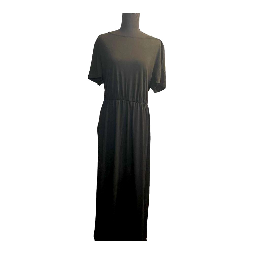 Kancystore Plus Size Black Maxi Dress 2X NWT | Pockets